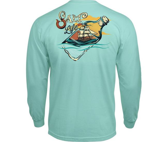 Salt Life Hook Line and Sinker Long Sleeve Pocket T-Shirt