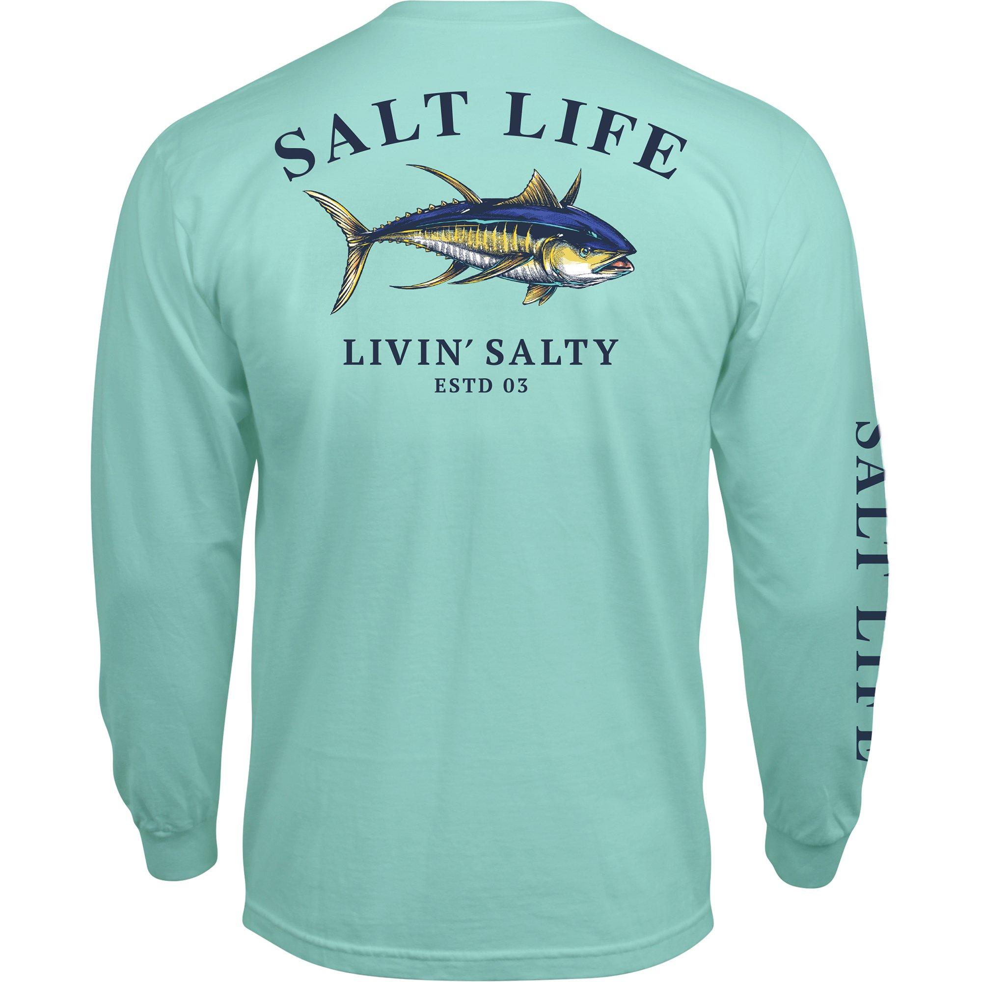 Salt Life Hook Line and Sinker Long Sleeve Pocket T-Shirt