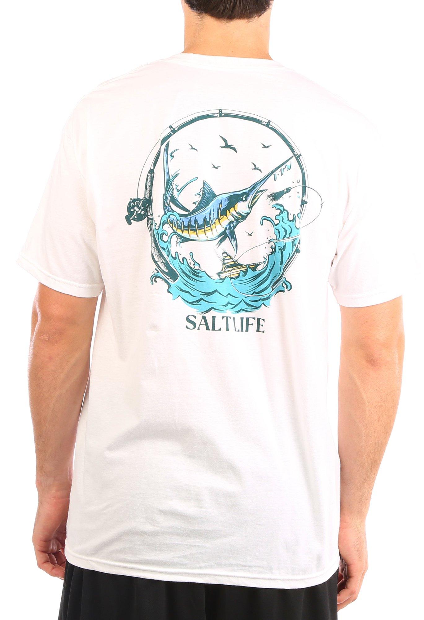 Salt Life Mens Voyager Short Sleeve Pocket T-Shirt