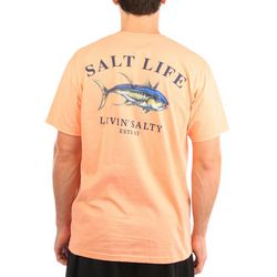 Salt Life Mens Traveling Tuna Short Sleeve Pocket T-Shirt