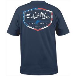 Mens Americana Shield Short Sleeve T-Shirt