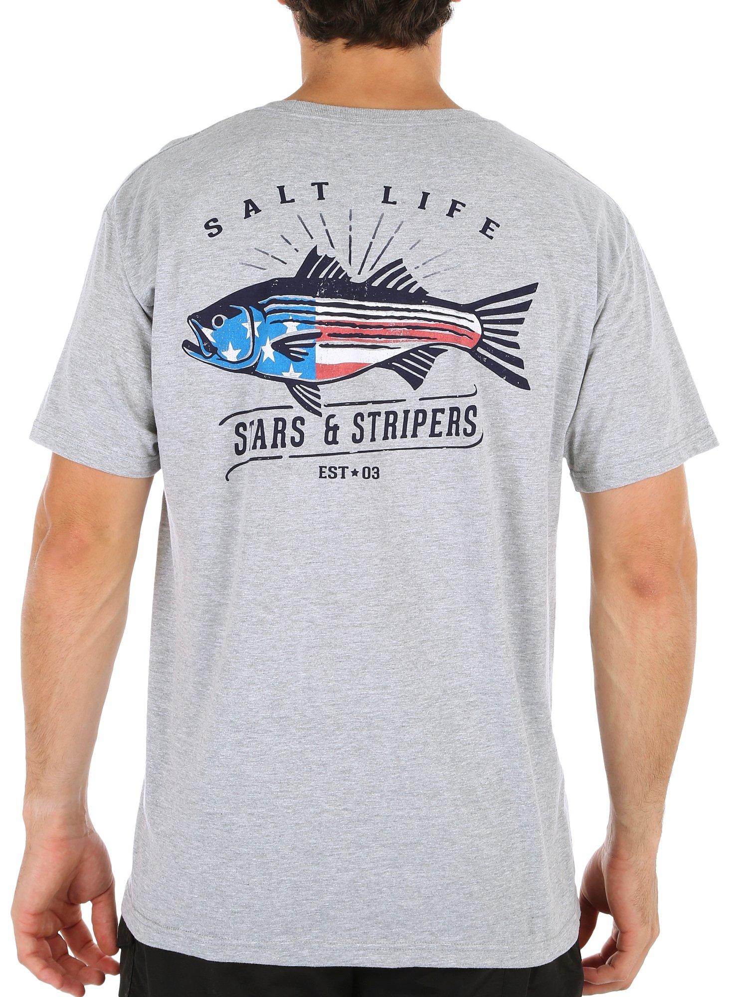 Mens Stars And Stripers Short Sleeve Pocket Tee