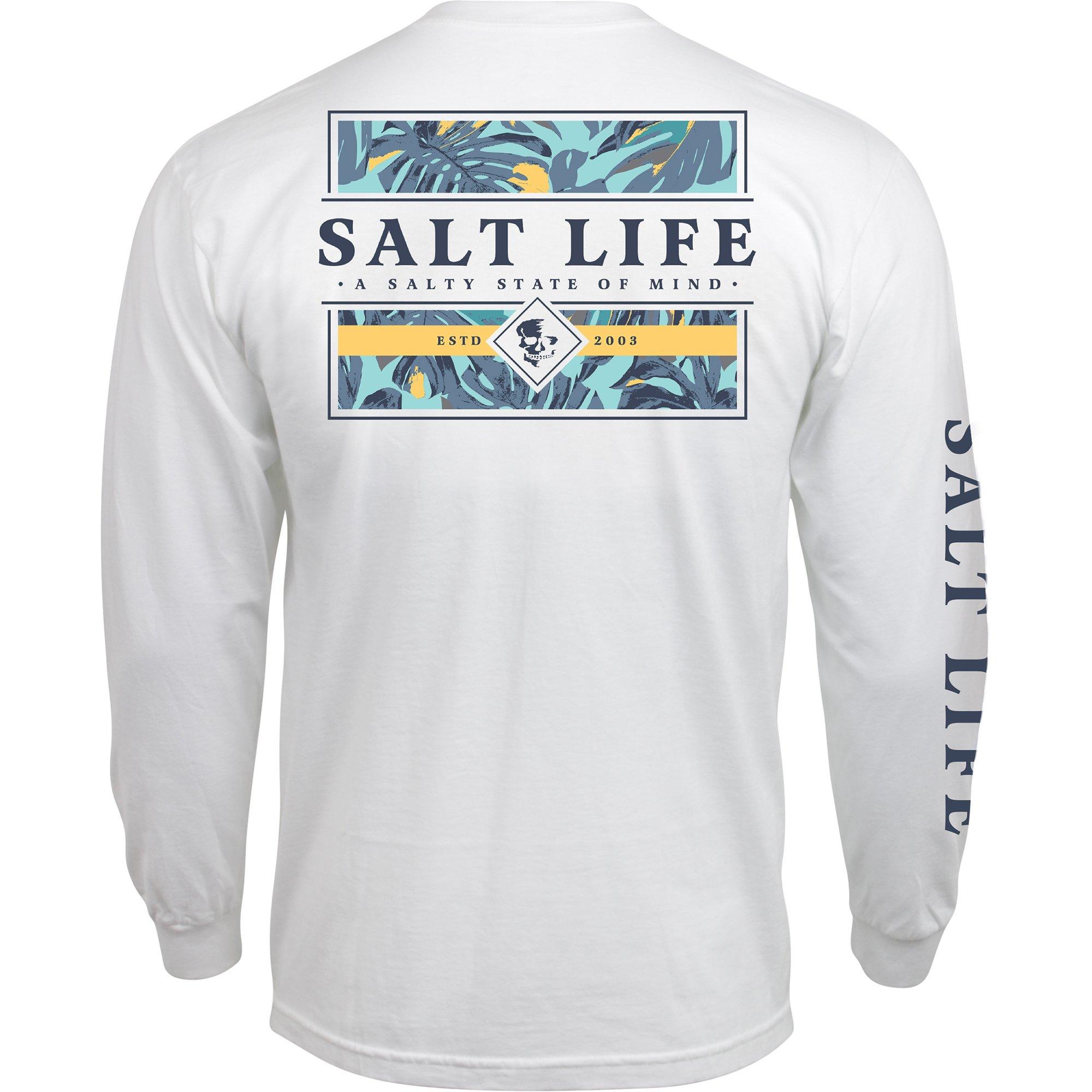 Salt Life Men's Marlin Sinker Long Sleeve Shirt, Large, Sky Blue