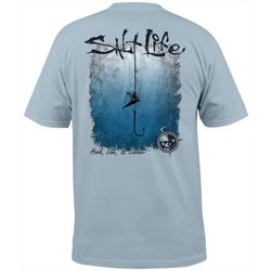 Salt Life Mens Hook, Line and Sinker Pocket T-Shirt