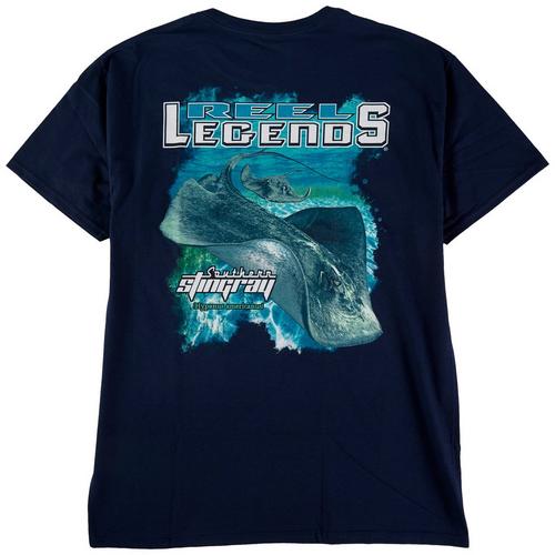 Reel Legends Mens Southern Stingray Graphic T-Shirt