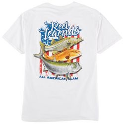 Reel Legends Mens American Slam Graphic T-Shirt