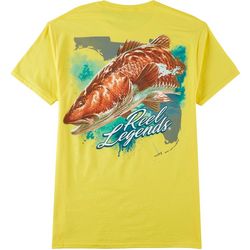 Reel Legends Mens Drumming Fish Graphic T-Shirt