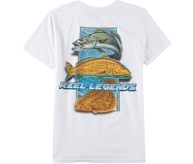 Reel Legends Mens Seaside Slam Short Sleeve T-Shirt
