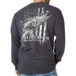 Reel Legends Mens American Sport Fishing Long Sleeve Shirt