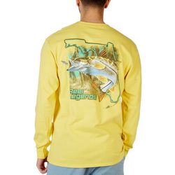Reel Legends Mens Florida Snook Fish Long Sleeve T-Shirt