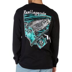 Reel Legends Mens Tarpon Fish Long Sleeve T-Shirt