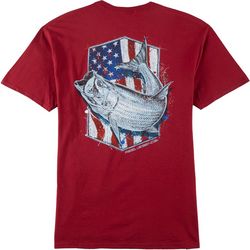 Reel Legends Mens Stars & Stripes Tarpon T-Shirt