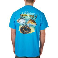 Mens 3 Fish Inshore Slam Short Sleeve T-Shirt