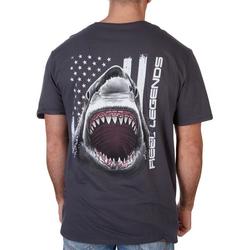 Mens Americana Shark Short Sleeve T-Shirt