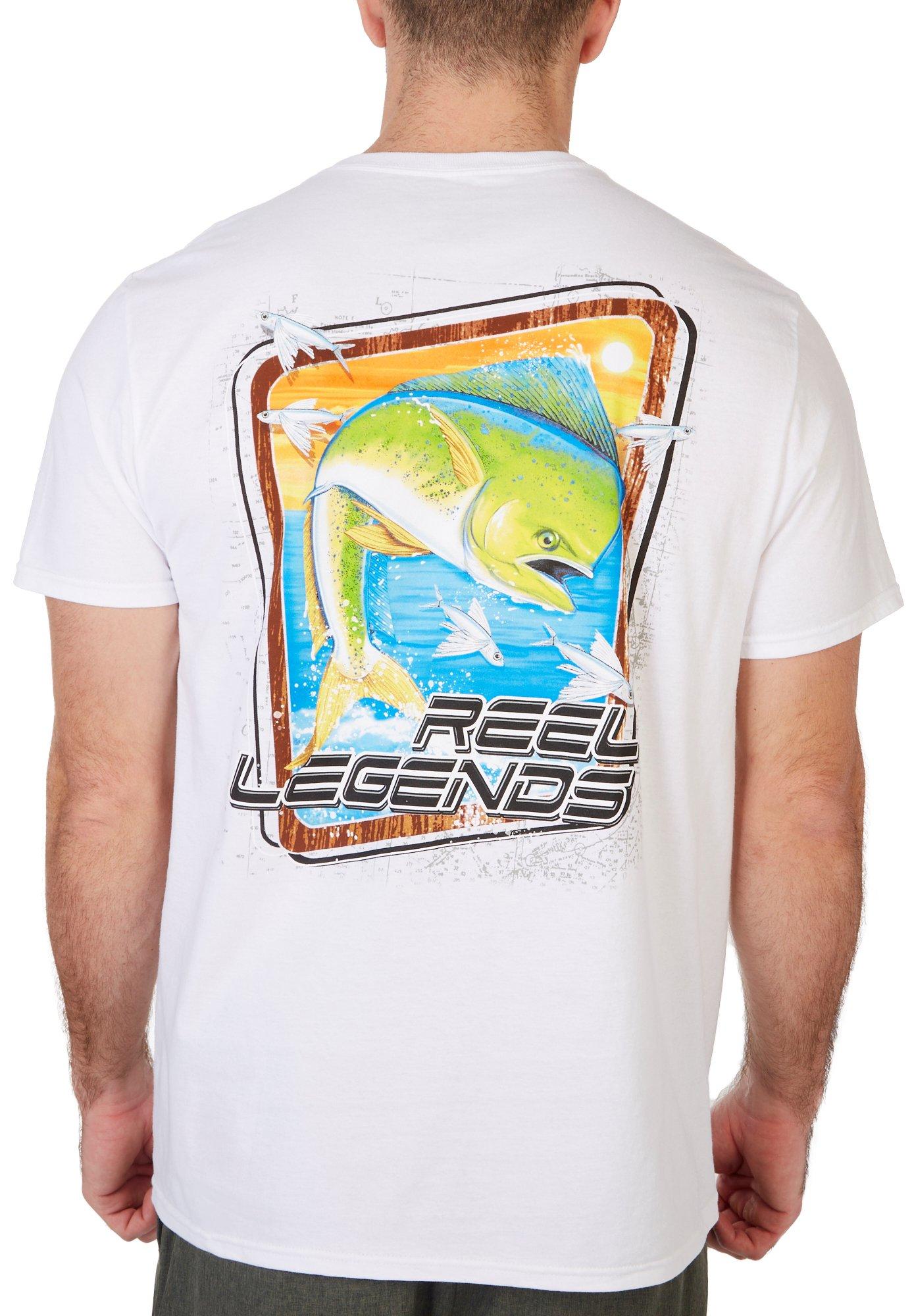Reel Legends Mens Mahi Jump Short Sleeve T-Shirt