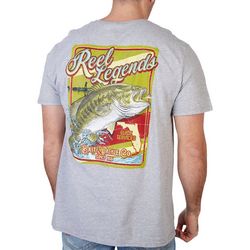 Reel Legends Mens Vintage Bass Short Sleeve T-Shirt