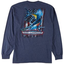 Reel Legends Mens American Classic Long Sleeve T-Shirt