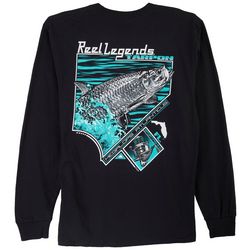 Reel Legends Mens Megalops Atlanticus Long Sleeve T-Shirt