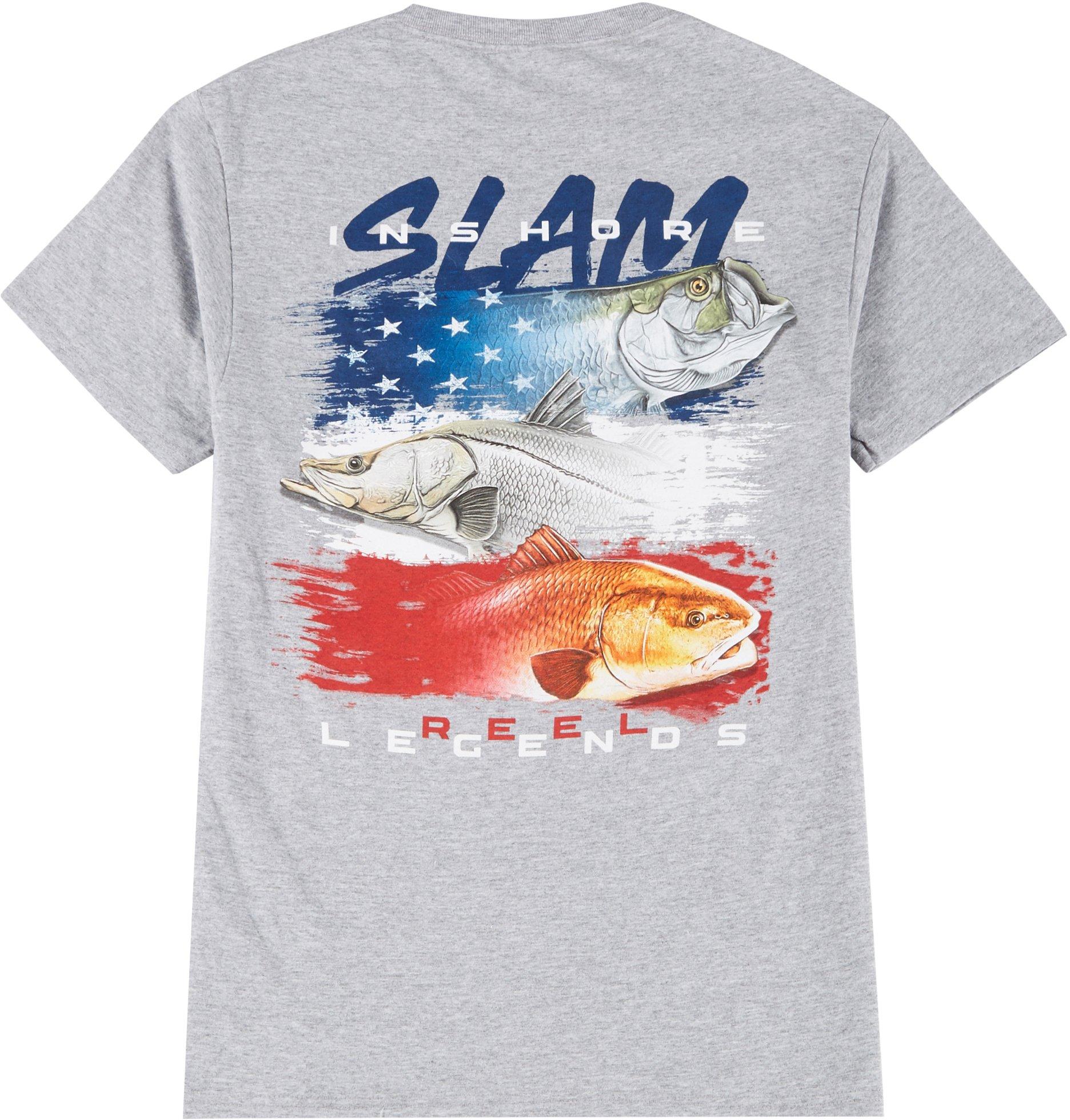 Reel Legends Mens Slam Short Sleeve T-Shirt