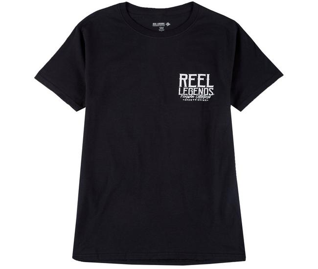 Reel Legends Mens Blue Water Slam T-Shirt - Black - Large