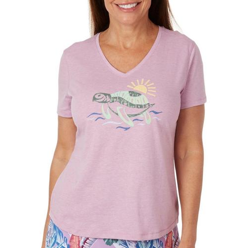 Reel Legends Petite Sea Turtle T-Shirt