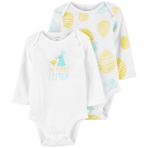 Carters Baby Girls 2-pk. My First Easter Bodysuit
