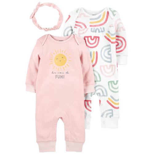 Carters Baby Girls 3-pc. Here Comes The Fun