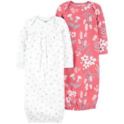Baby Girls 2-pk. Floral Sleeper Gown Set