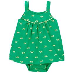 Baby Girls Butterfly Prints Sunsuit