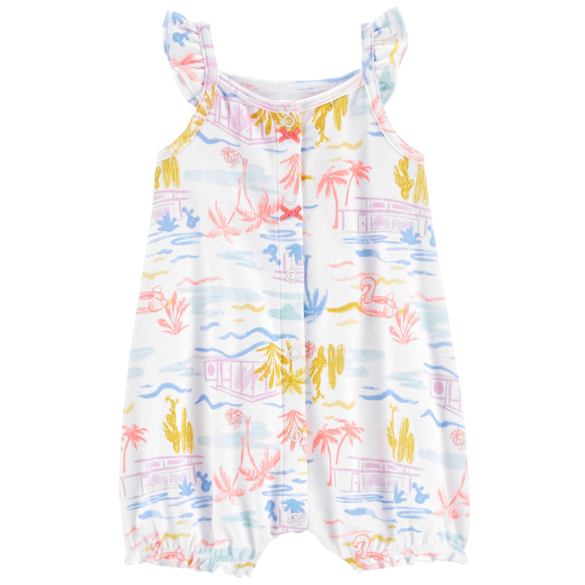 Baby Girls Beach House Sleeveless Romper