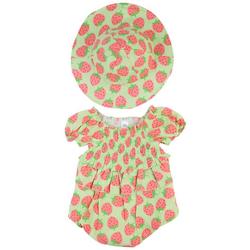 Baby Girls 2-pc. Strawberry Creeper Set