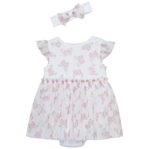 Little Me Baby Girls 2 Pc. Butterfly Popover