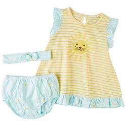 Baby Girls 3-pc. Sunny Skies Dress Set
