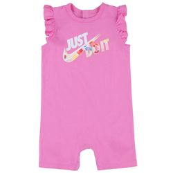 Nike Baby Girls Solid Essential Comfort Cap Sleeve Romper
