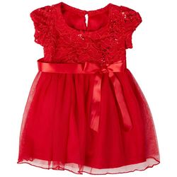 Bonie Jean Baby Girls Holiday Red Dress