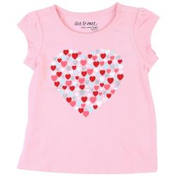 Baby Girls Valentine's Heart Short Sleeve Tee