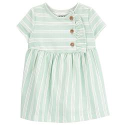 Baby Girls 2-pc. Stripe Dress Diaper Cover Set