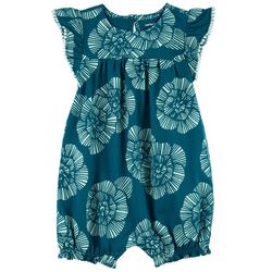 Carters Baby Girls 1-piece Floral Print Romper