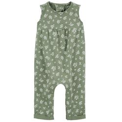 Baby Girls Floral Snap-up Jumpsuit