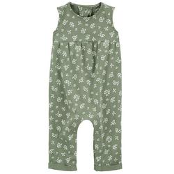 Baby Girls Floral Snap-up Jumpsuit