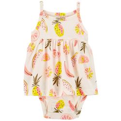Carters Baby Girls Fruit Sleeveless Sunsuit Dress