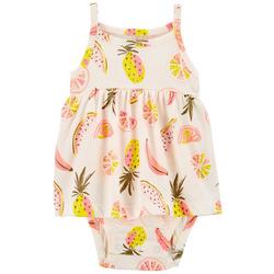 Baby Girls Fruit Sleeveless Sunsuit Dress