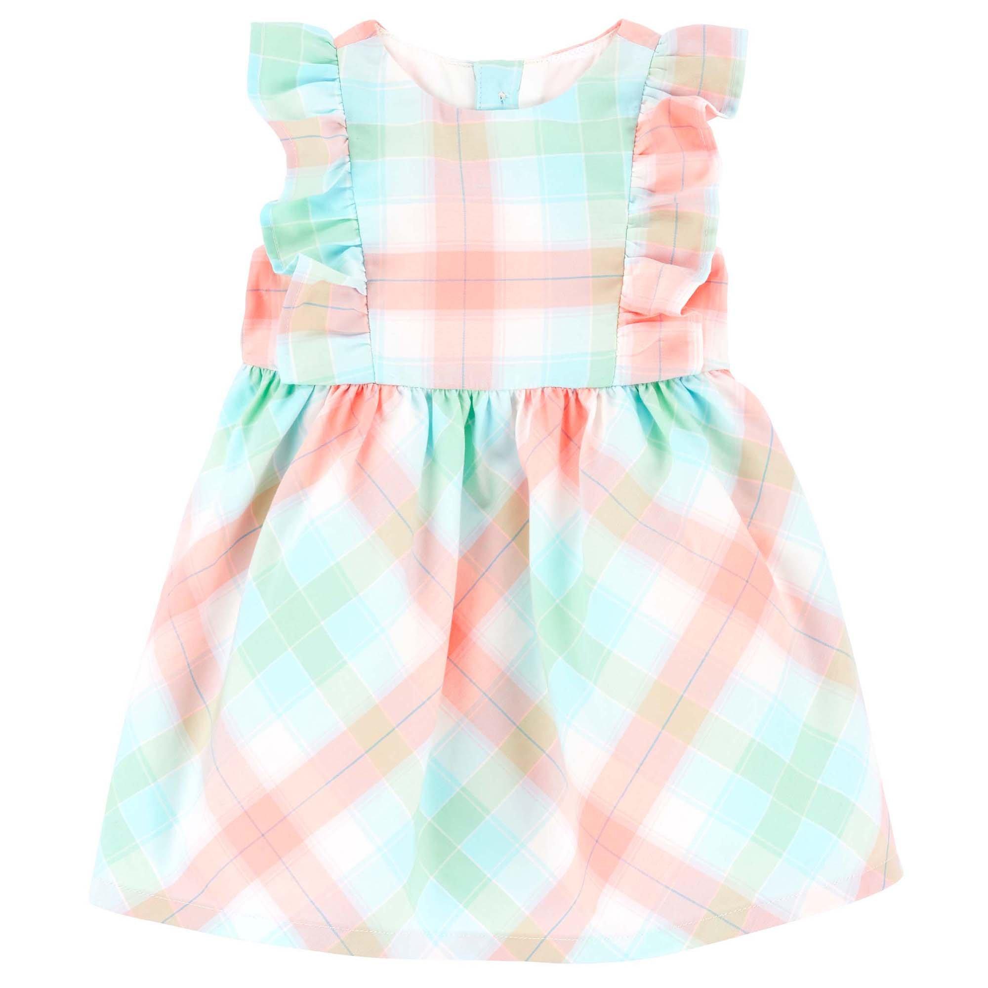 Baby Girls 2 pc. Ruffle Plaid Dress Set