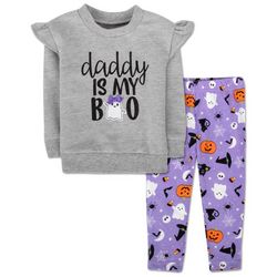 Ad Sutton 2-Pc. Daddy Is My Boo Long Sleeve & Pant Set