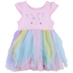 Baby Girls Bunny Overlay Tutu Dress