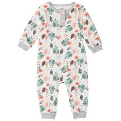 Baby Essentials Baby Girls Watercolor Leaves  Bodysuit