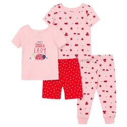 Little Me Baby Girls 4-pc. Pretty Little Lady Pajama Set