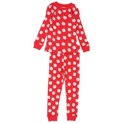 Baby Girls 2-pc. Santa Xmas Pajama Set