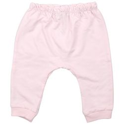 Dot & Zazz Baby Girls Solid French Terry Paper Bag Pant