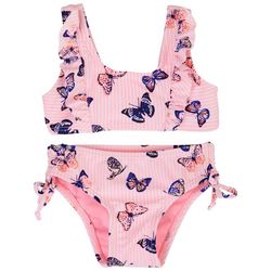 Kensie Girl Baby Girls 2-pc. Butterfly Swimsuit Set